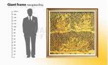 ตัวอย่างงานออกแบบติดตั้งกรอบรูปขนาดใหญ่