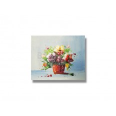 ภาพเขียนสีน้ำมัน แจกันดอกไม้ ขนาด 8x10 นิ้ว ภาพเขียนสีน้ำมัน แจกันดอกไม้ ขนาด 8x10 นิ้ว