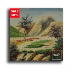 ภาพวาดสีน้ำมัน วิวธรรมชาติ วาดด้วยมือ ขนาดภาพ 29x29 นิ้ว