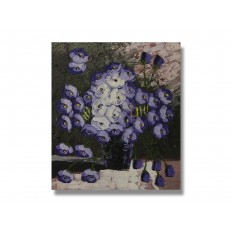 ภาพเขียนสีน้ำมัน ดอกไม้ในแจกัน ขนาด 20 x 24 นิ้ว