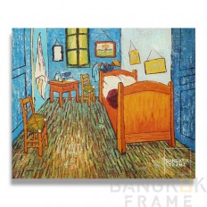 ภาพวาดสีน้ำมันรูปสไตล์แวนโก๊ะ "van gogh's bedrooms"  ขนาดภาพ 20x24 นิ้ว
