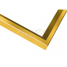 กรอบรูปอลูมิเนียม สีทอง  ขนาด 0.25 นิ้ว (1/4") 10 ฟุต