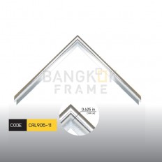 กรอบรูปอลูมิเนียม สีเงิน ขนาด 0.375 นิ้ว (3/8") 12 ฟุต