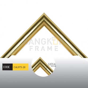 กรอบรูปอลูมิเนียม สีทอง ขนาด 0.875 นิ้ว (7/8") 12 ฟุต