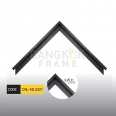 กรอบรูปอลูมิเนียมสีดำ ขนาด 0.25 นิ้ว 10 ฟุต