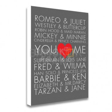 กรอบภาพความรัก-วาเลนไทน์-พิมพ์แคนวาสขึงกรอบไม้