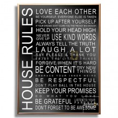 กรอบรูปอลูมิเนียมสีพิ้งค์โกล-เฮ้าส์รูล