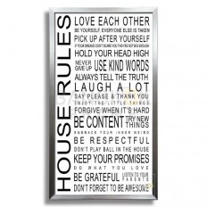 กรอบพลาสติกสีเงินภาพคำคม-เฮ้าส์รูล กรอบพลาสติกสีเงินภาพคำคม-เฮ้าส์รูล