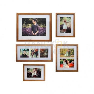 กรอบไม้สักชุด 5 ชิ้น - แขวนผนัง-ตั้งโต๊ะ กรอบไม้สักชุด 5 ชิ้น - แขวนผนัง-ตั้งโต๊ะ