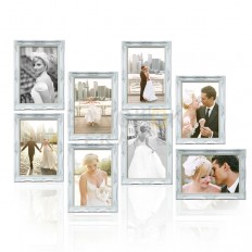 กรอบรูปแต่งงานหลุยส์สีขาว-พลาสติก พิมพ์ภาพ-เคลือบภาพ-8 กรอบ ลด20%