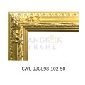 กรอบหลุย์ไม้จริง-สีทองวาว หน้าไม้กว้าง 7.4 นิ้ว 