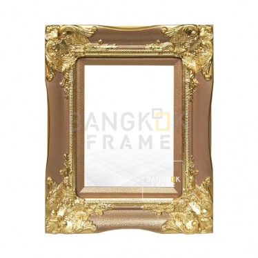 กรอบหลุยส์-กรอบหลุยส์สีแตก-หลุยส์สำเร็จรูปไม้จริง-สีแดง-แดงระเบิด-3 นิ้ว (4 ดอก)-โครงเปล่า