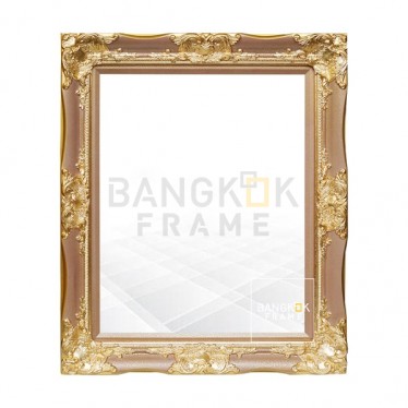 กรอบหลุยส์-กรอบหลุยส์สีแตก-หลุยส์สำเร็จรูปไม้จริง-สีMaroon-แดงระเบิด-3 นิ้ว (8 ดอก)-โครงเปล่า