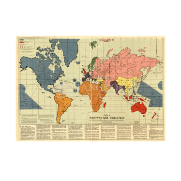 แผนที่โลก หลังสงครามโลก