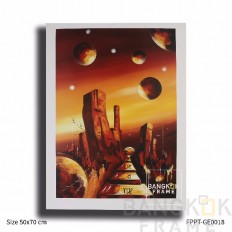 ภาพพิมพ์โปสเตอร์จากเยอรมัน ขนาดขอบนอก50x70ซม. ขอบใน42x60ซม