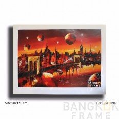 ภาพพิมพ์โปสเตอร์จากเยอรมัน ขนาดขอบนอก90x120ซม.ขอบใน73x106ซม.