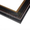กรอบรูปไม้พลาสติกสีดำ ขนาด 2.125 นิ้ว