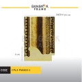 กรอบรูปไม้พลาสติกสีทอง ขนาด 3.625 นิ้ว (3 นิ้ว 6 หุน)