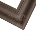 กรอบรูปไม้พลาสติกสีน้ำตาล ขนาด 4.125 นิ้ว
