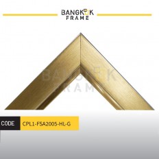 กรอบรูปไม้พลาสติกสีทอง ขนาด 1.875 นิ้ว