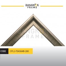 กรอบรูปไม้พลาสติกสีเงิน ขนาด 1 นิ้ว