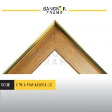 กรอบรูปไม้พลาสติกสีน้ำตาล ขนาด 1.75 นิ้ว (1 นิ้ว 6 หุน)