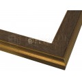 กรอบรูปไม้พลาสติกสีน้ำตาล ขนาด 1 นิ้ว