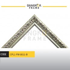 กรอบรูป-ไม้พลาสติกสีเงิน ขนาด 1.125 นิ้ว