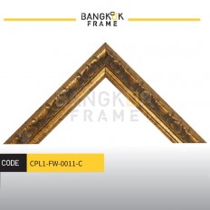 กรอบรูป-ไม้พลาสติกสีทอง ขนาด 1.125 นิ้ว