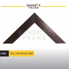 กรอบรูป-ไม้พลาสติกสีน้ำตาล ขนาด 1 นิ้ว