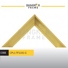 กรอบรูปไม้พลาสติกสีทอง ขนาด 1 นิ้ว