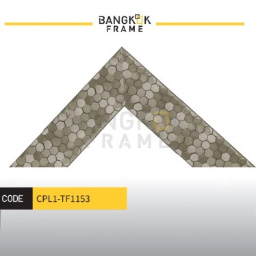 กรอบรูปไม้พลาสติกสีเงิน ขนาด 1.75 นิ้ว