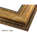 กรอบรูปไม้พลาสติกสีทอง ขนาด 3 นิ้ว