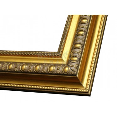 กรอบรูปไม้พลาสติก สีทอง ขนาด 3 นิ้ว