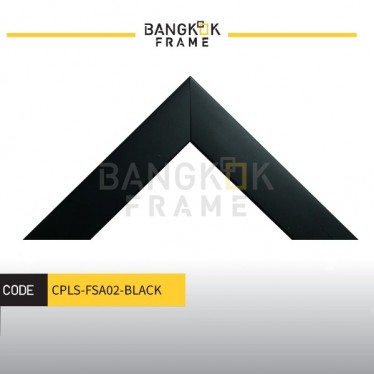 กรอบรูปไม้พลาสติกสีดำ ขนาด 0.875 นิ้ว (7หุน)