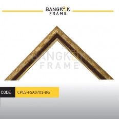 กรอบรูปไม้พลาสติกสีน้ำตาล ขนาด 0.875 นิ้ว (7 หุน)
