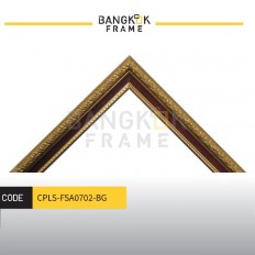 กรอบรูปไม้พลาสติกสีทองน้ำตาล ขนาด 0.875 นิ้ว (7 หุน)