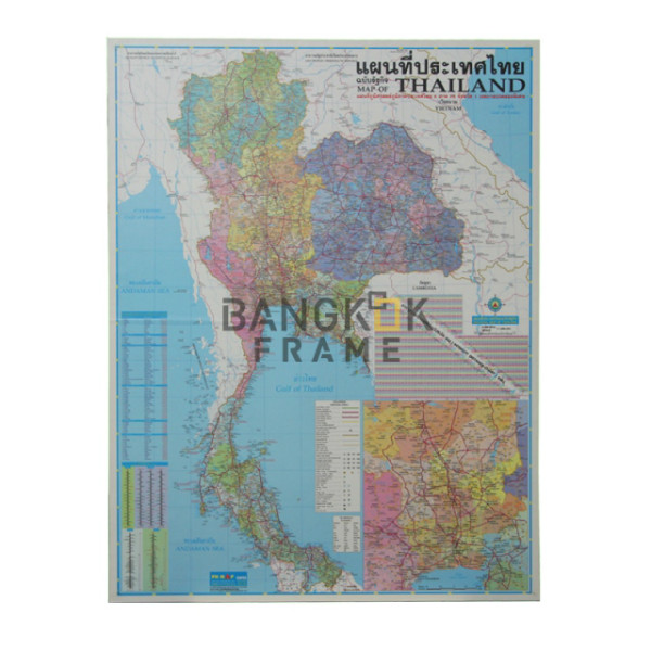 Map-Map in frame-Thailand