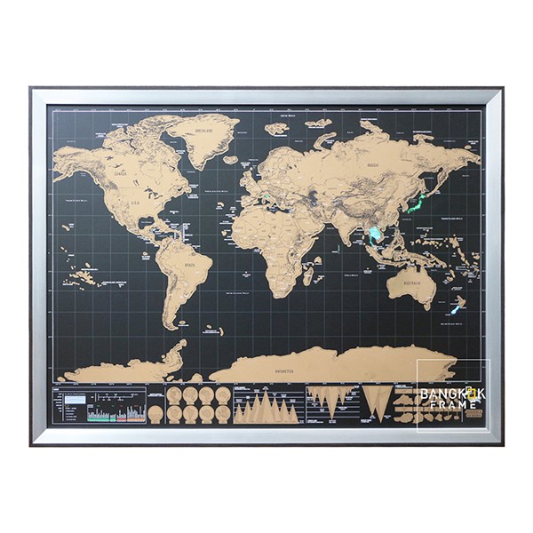 กรอบแผนที่โลกใส่กรอบรูป-Map Framing