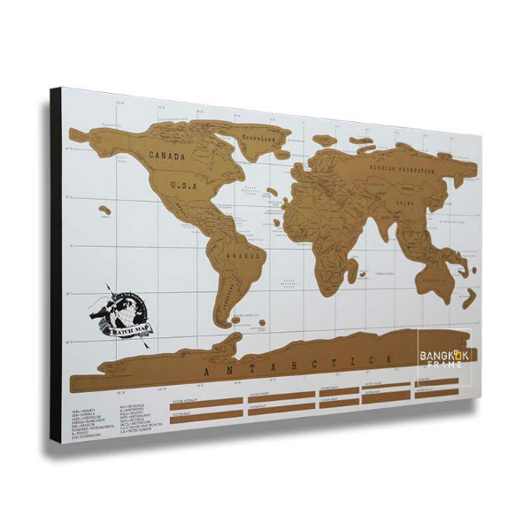 Map-Map in frame-World Map-Frameless